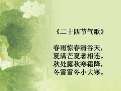 细说节气的含义及划分依据